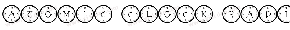 Atomic Clock Radio字体转换